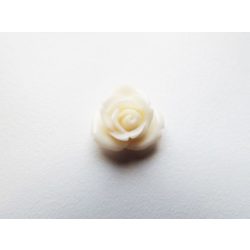 Törtfehér rózsa cabochon - 15x7mm - *Triangle*