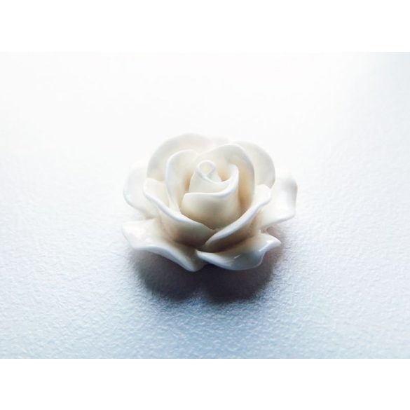 18mm Fehér rózsa cabochon