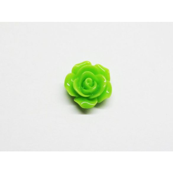 Zöld rózsa cabochon - 15mm