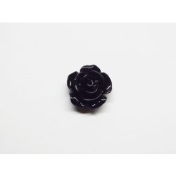 Fekete rózsa cabochon - 15mm