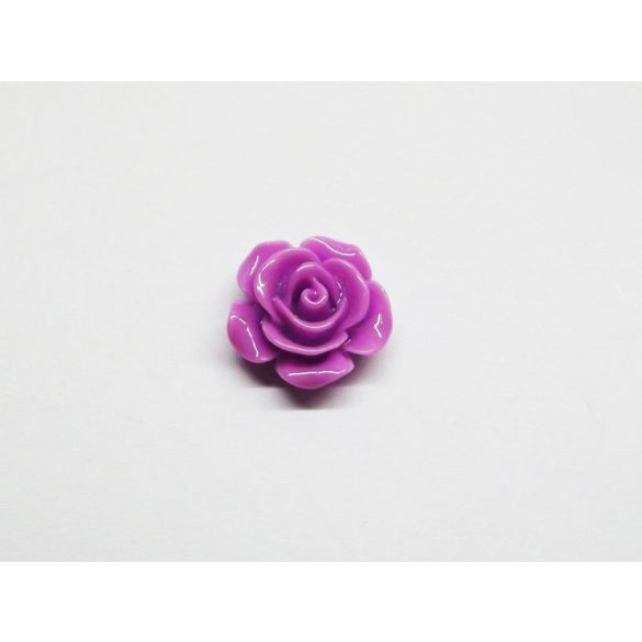Lila rózsa cabochon - 15mm