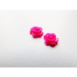 Apró rózsa cabochon-pár - 7x3mm - pink