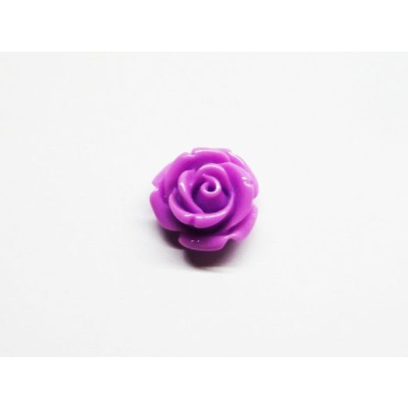 Lila rózsa cabochon - 14mm