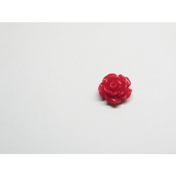 1cm kerek rózsa - Piros