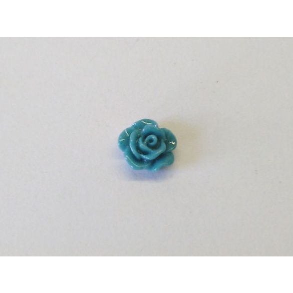 Tengerzöld rózsa cabochon - 1 cm
