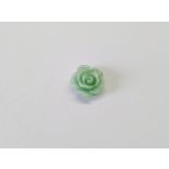 Mentazöld rózsa cabochon - 1 cm