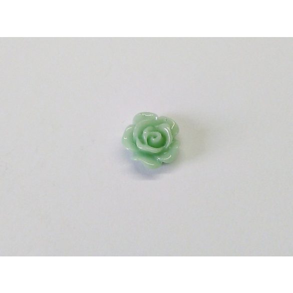 Mentazöld rózsa cabochon - 1 cm