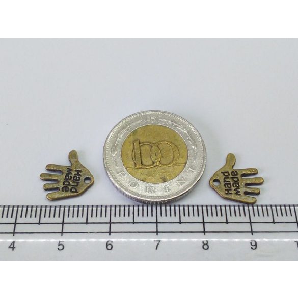 Hand Made fityegő - bronz (12,5mm)