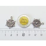 Antik ezüst hópihe (22*19mm)