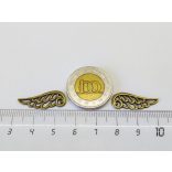 Szárny-pár - Antik bronz - (24mm)