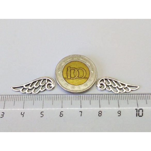 Szárny-pár - Antik ezüst (24mm)