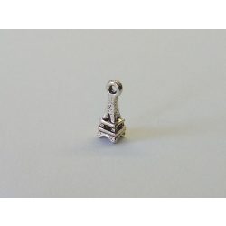 Mini Eiffel torony - antik ezüst (1,3cm)