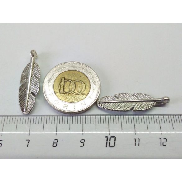 Toll charm - antik ezüst (30*9mm)