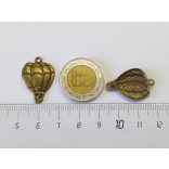 Hőlégballon medál - antik bronz