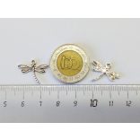 Szitakötő - antik ezüst