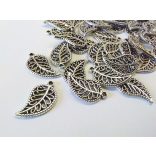 Levél #1 - antik ezüst (19mm)