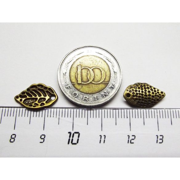 Levélke charm - bronz