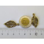 Levél6 - antik bronz (29mm)