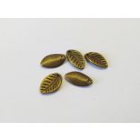 Bronz Levélkék - 5db-os csomag (11mm)