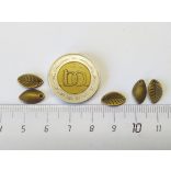 Bronz Levélkék - 5db-os csomag (11mm)