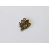Bagoly1 - 3D charm - Antik bronz (18mm)