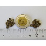 Bagoly1 - 3D charm - Antik bronz (18mm)