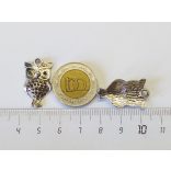 Bagoly4 - Antik ezüst(26mm)