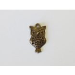 Bagoly4 - Antik bronz (26mm)