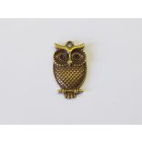 Bagoly5 - antik bronz (30mm)