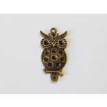 Bagoly6 - antik bronz (48mm)