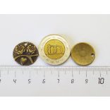 Bagoly-pár kerek medál szivecskével (18mm)