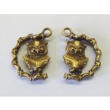 Könyvmoly Bagoly :) 3D-s forgó medál