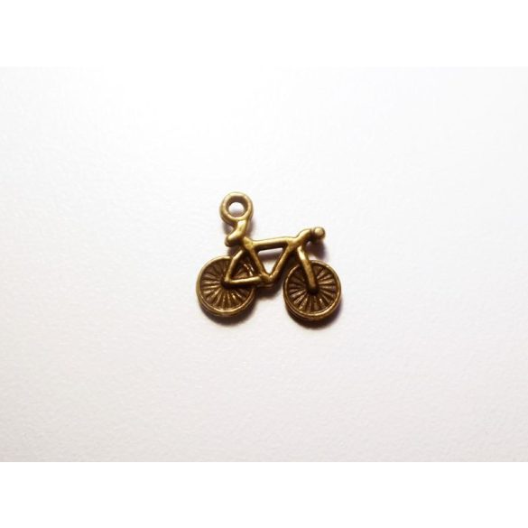 Bicikli charm - antik bronz