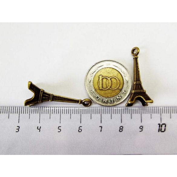 Antik bornz 3D Eiffel torony (3,0cm)