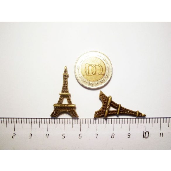 Eiffel torony *Paris* - strasszozható (3,1cm)