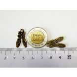 Balettcipők - charm - bronz