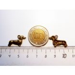 Tacskó charm - bronz