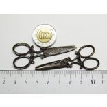 Nagy olló medál (6cm) - bronz