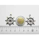 Hajókormány - ezüst