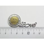 *Love* összekötő medál #1 - ezüst