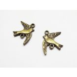 Bronz madárka összekötő (2,2cm)