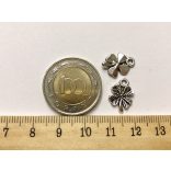 Lóhere charm antik ezüst