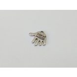 Hand Made fityegő - antik ezüst (12,5mm)