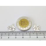 Hand Made fityegő - antik ezüst (12,5mm)