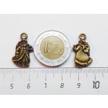 3D-s Télapó - antik bronz  (22mm)