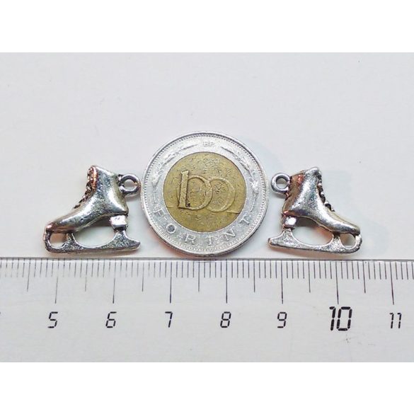 3D-s  kori - antik ezüst (18mm)