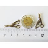 3D-s Kézimunka-olló  - bronz  (28mm)