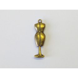 Próbababa - antik bronz (3,7cm)