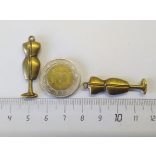 Próbababa - antik bronz (3,7cm)