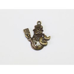 Antik bronz hóember (29mm)